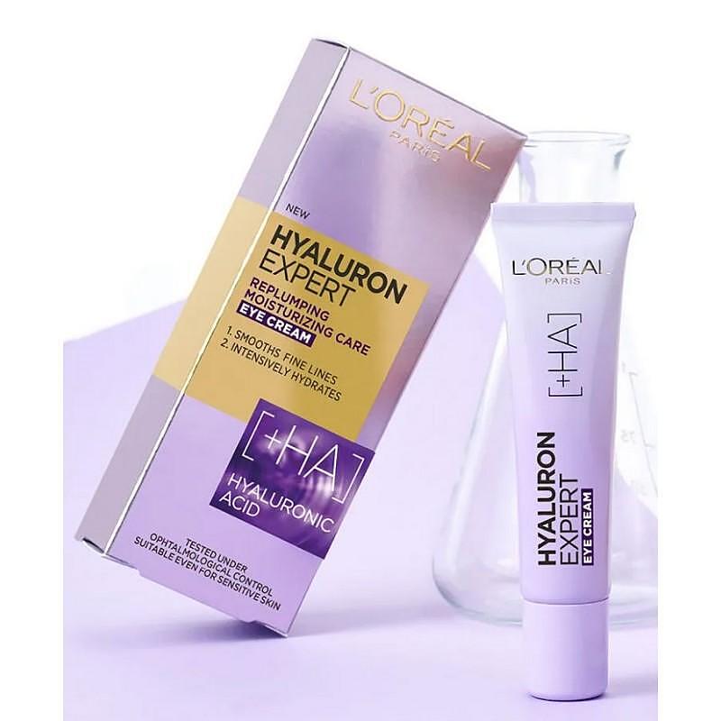 کرم آبرسان و ضدچروک دور چشم لورال هیالورون اسپشیالیست LOreal Hyaluron حجم 15 میلی لیتر