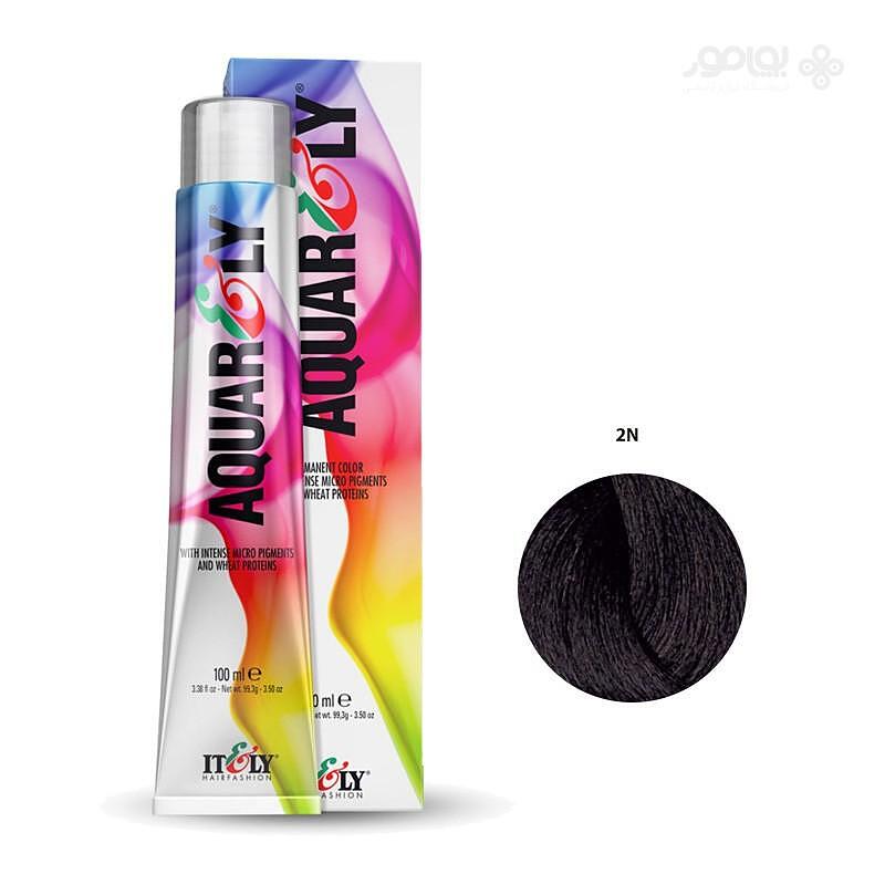 رنگ موی آکوارلی قهوه ای خیلی تیره شماره Aquarely 2N