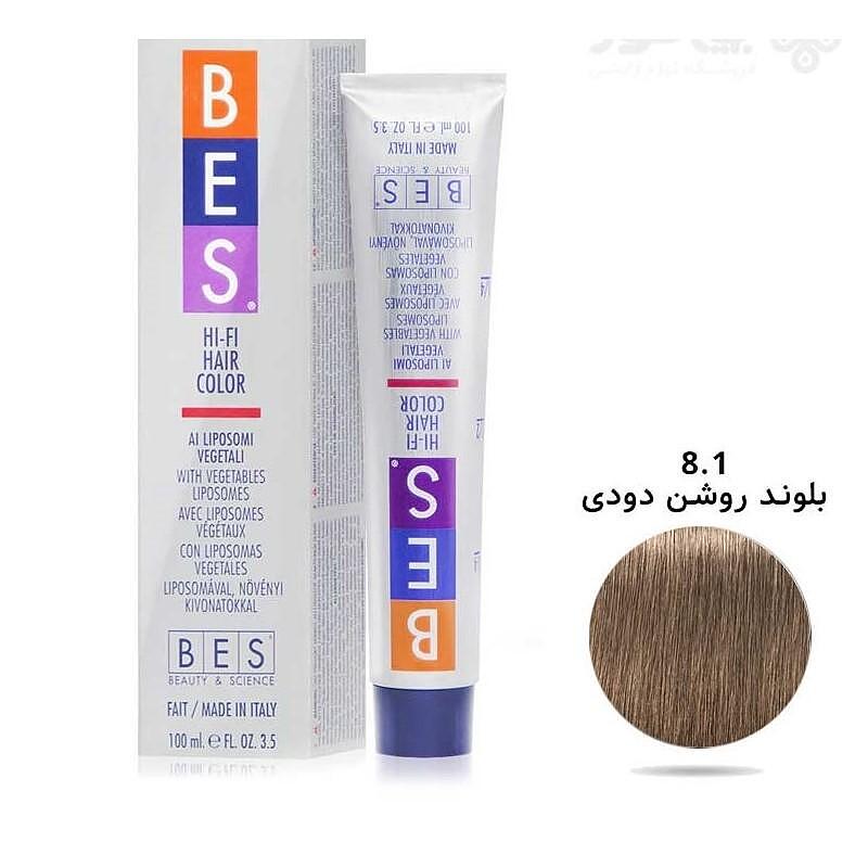 رنگ موی بس سری Ash مدل Light Ash Blonde شماره 8.1