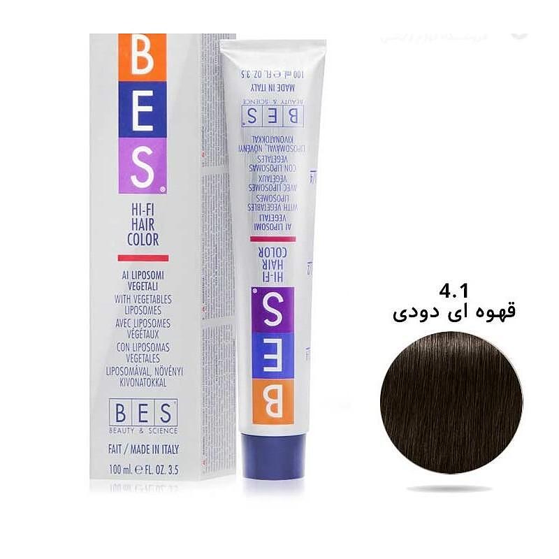 رنگ موی بس سری Ash مدل Ash Brown شماره 4.1
