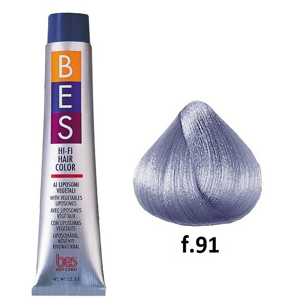 رنگ موی بس سری Fashion مدل Blue Ash silver شماره F91