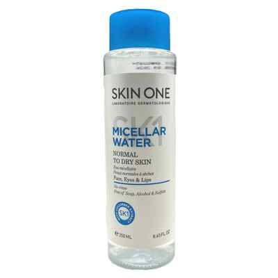 اسکین وان محلول پاک کننده آرایش پوست نرمال تا خشک skin one micellar water 