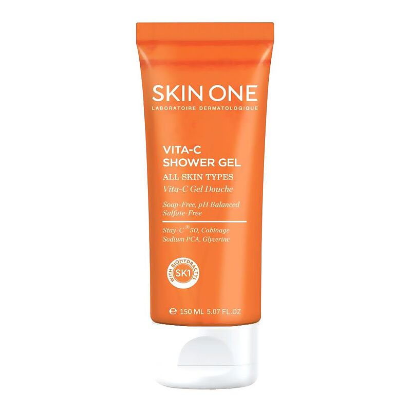 اسکین وان شاورژل حاوی آنتی اکسیدان skin one vitamin c shower gel