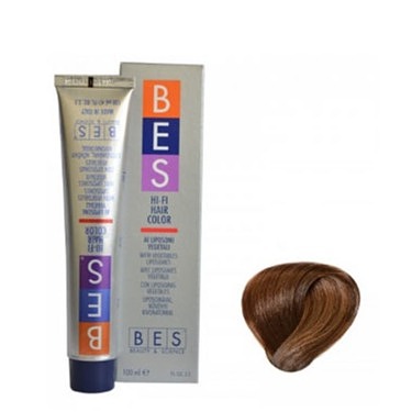 رنگ مو بس ایتالیا شماره هفت طلایی bes hair color 7.3