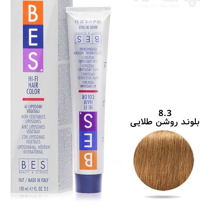 رنگ موی bes ، شماره 8/3 بلوند طلایی