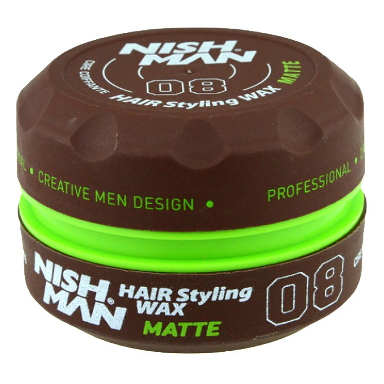 واکس مو نیش من قهوه ای 08 | Nishman Hair Styling Wax MATTE