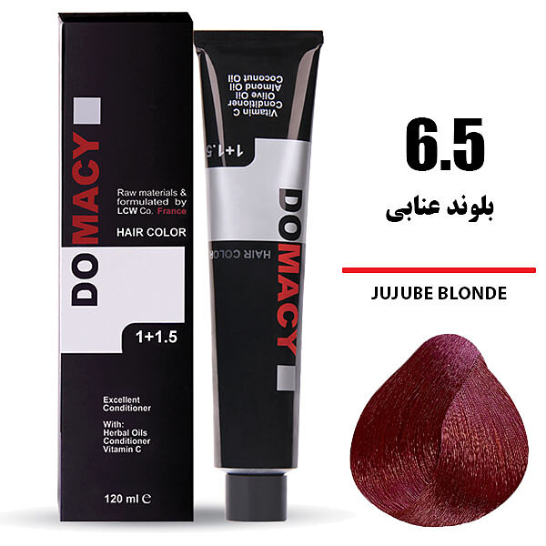 رنگ مو دوماسی سری ماهاگونی شماره 6.5 رنگ ماهاگونی تیره