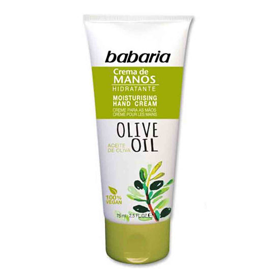 کرم دست مرطوب‌ کننده باباریا babaria مدل زیتون OLIVE OIL حجم 75 میل