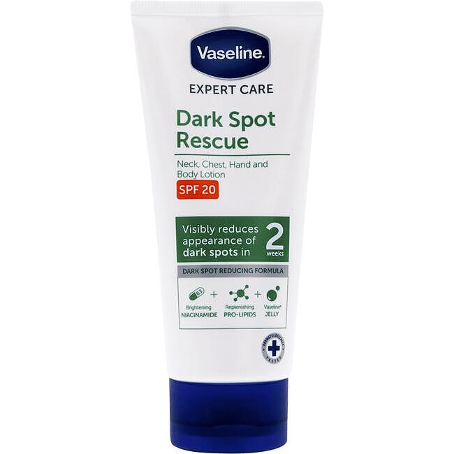 لوسیون ضدلک و تیرگی دست و بدن SPF 20 وازلین مدل Dark Spot Rescue(100 میل)