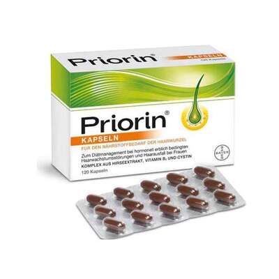 مکمل ضدریزش هورمونی پریورین Priorin® اصل بایر آلمان 120 عددی