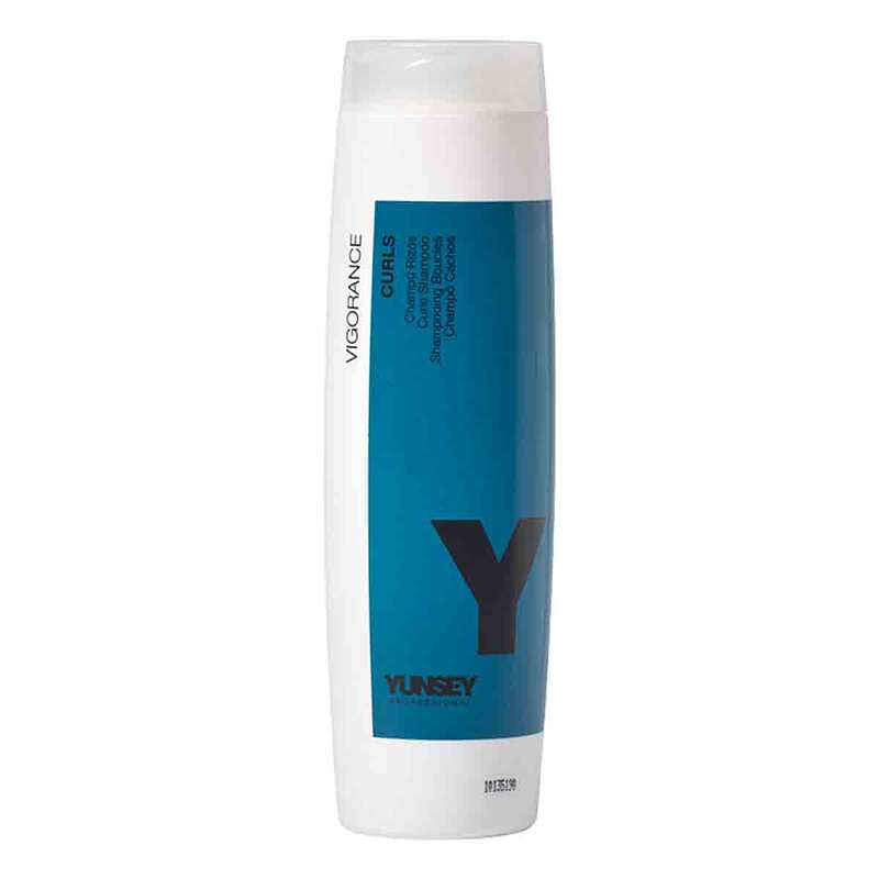 شامپو مخصوص موهای فر یانسی YUNSEY مدل CURLS SHAMPOO آبرسان وبهبود دهنده حالت موی مجعد و فر حجم 250 میل