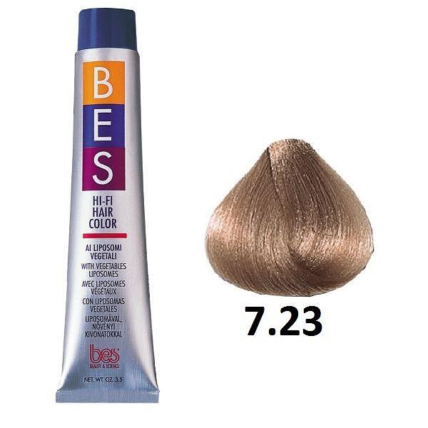 رنگ موی بس سری Violet مدل Light Violet Golden Blonde شماره 7.23
