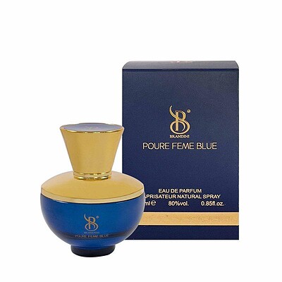 عطر جیبی زنانه برندینی مدل Poure Feme Blue حجم 25 میلی لیتر