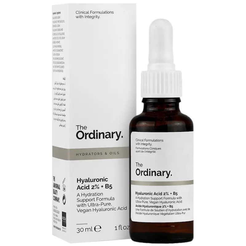 اوردینری سرم هیالورونیک اسید 2 درصد و ویتامین B5