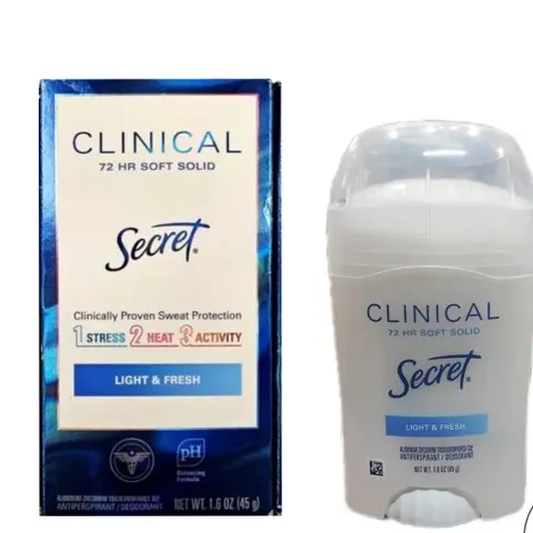 دئودورانت سکرت کلینیکال مدل LIGHT & FRESH وزن 45 گرم