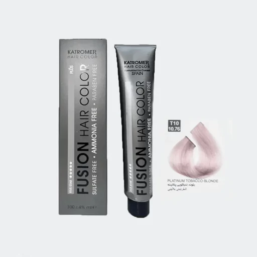رنگ مو کاترومر بلوند تنباکویی پلاتینه شماره T10 - بدون آمونیاک
