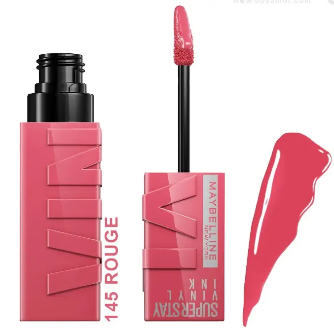 رژ لب مایع براق میبلین سوپر استی مدل VINYL INK شماره 145 رنگ Rogue