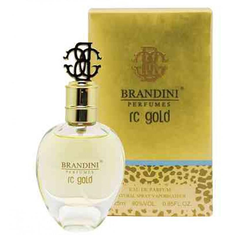 عطر جیبی زنانه rc gold برندینی 25 میلی لیتر