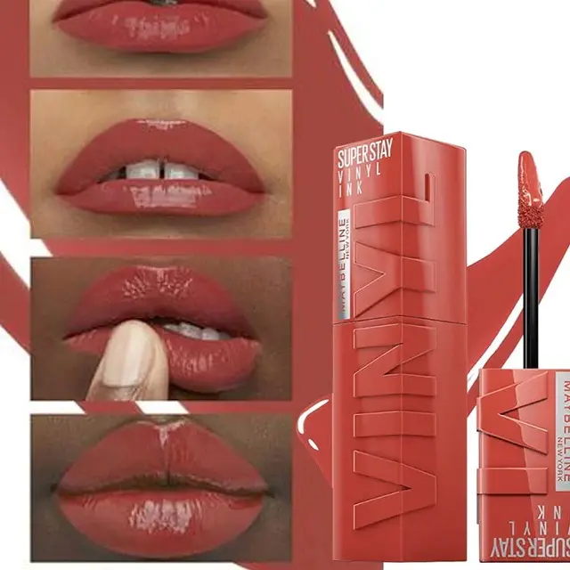 رژ لب مایع براق میبلین سوپر استی مدل VINYL INK شماره 125 رنگ KEEN