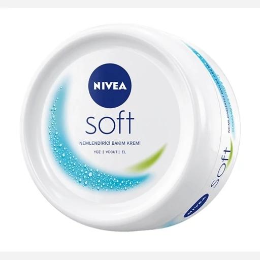کرم نیوآ سافت Nivea Soft دست و صورت و بدن حجم 300 میل