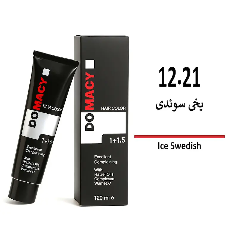 رنگ مو دوماسی یخی سوئدی 12/21