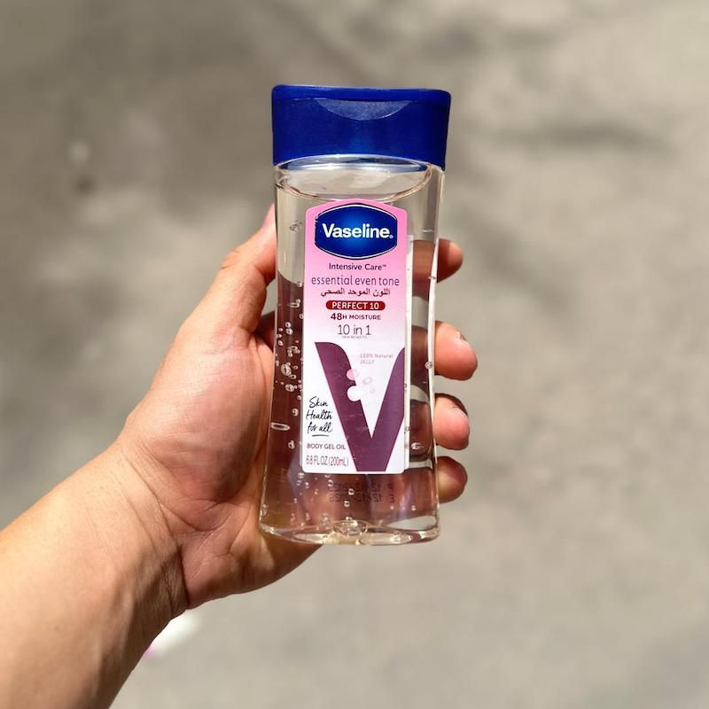 روغن ژل بدن وازلین Perfect 10 | آبرسانی 48 ساعته | 200ml