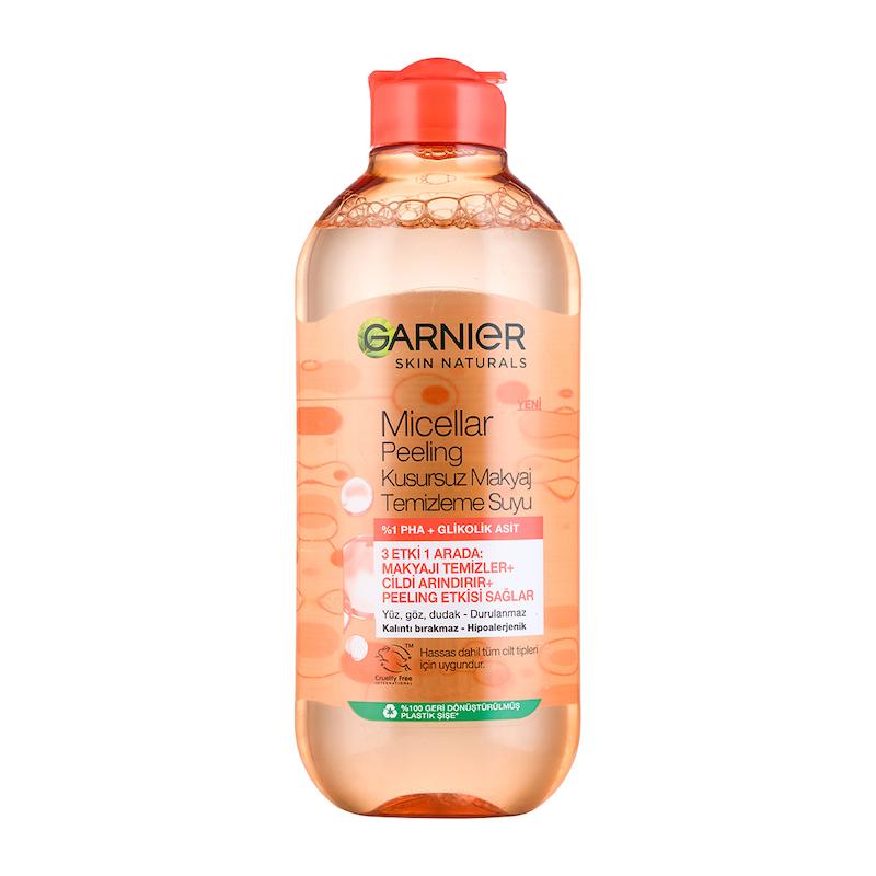 میسلار واتر لایه بردار گارنیر garnier 3in1 مناسب انواع پوست حجم 400 میل