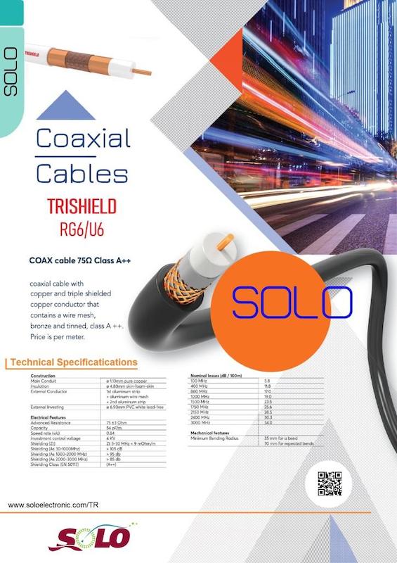 کابل کواکسیال سولو RG6