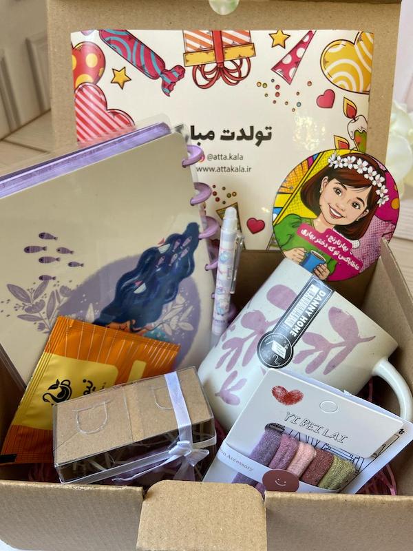 عاطاباکس بهارنارنج مدل رویاتو بغل کن! – کد Bn-03 | یه هدیه خاص برای تولد گل‌های بهار