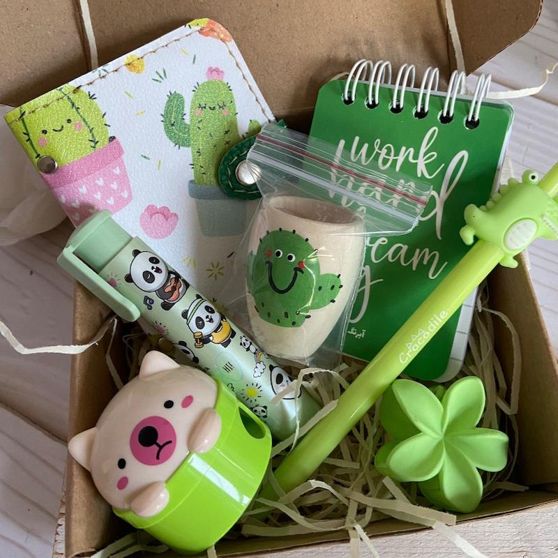 باکس هدیه عاطاباکس نازگل مدل سبز بهاری 🌵✨