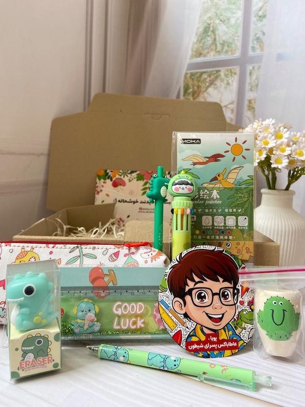 عاطاباکس پویا مدل دایناسور | هدیه خاص پسرونه با وسایل فانتزی و کاربردی