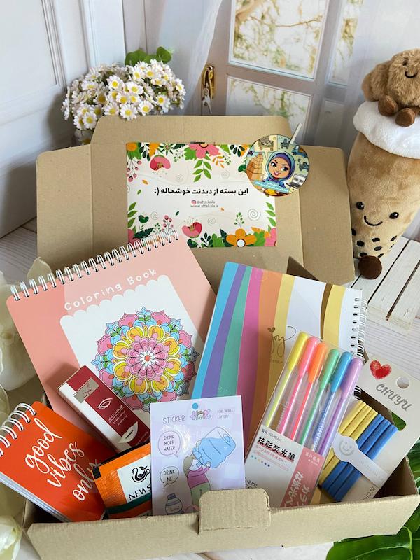 باکس هدیه عاطاباکس مامان پلاس مدل رنگی باش 🎨✨