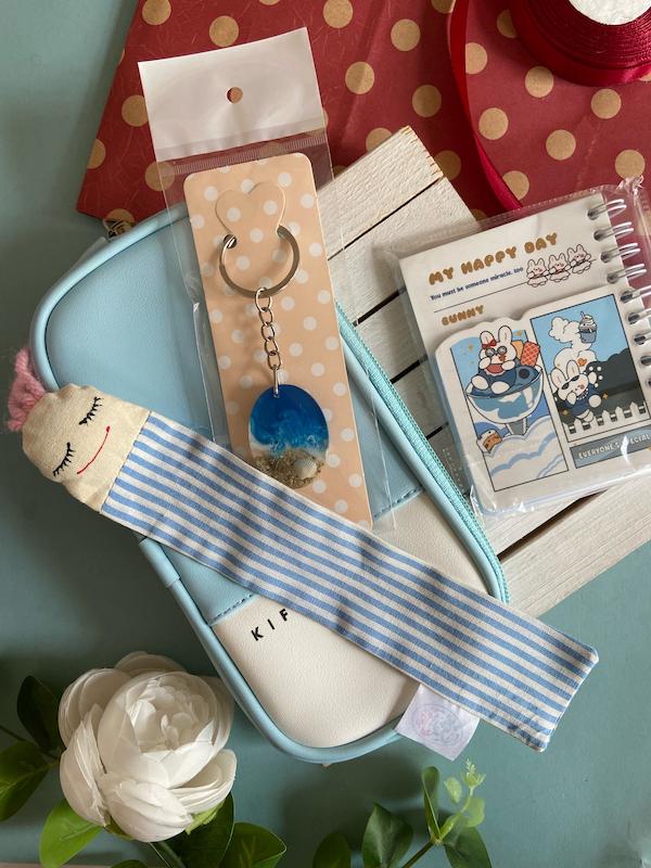 پاکت هدیه سری عیدی مدل دریای آبی با بسته بندی رایگان