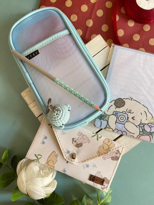 پاکت هدیه سری عیدی  مدل آبی لطیف با بسته بندی رایگان