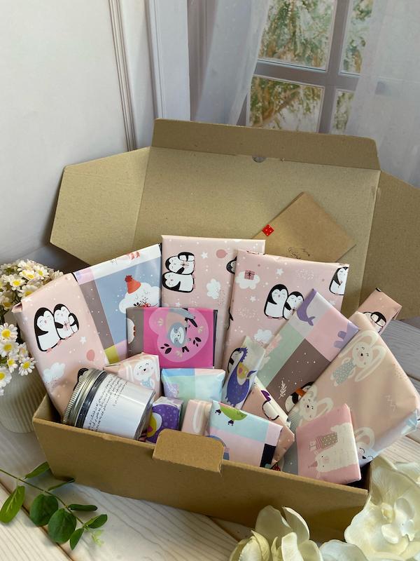 باکس هدیه روزه‌دار کوچک مدل ۱۵ روزه پایه | ۱۵ هدیه + ۳۰ آیه + نامه امیرالمؤمنین (ع)