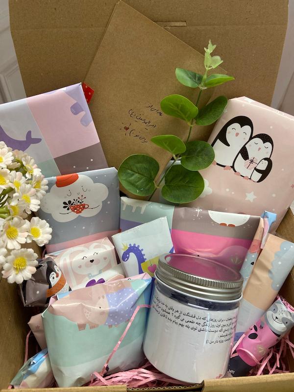 باکس هدیه روزه‌دار کوچک مدل ۱۵ روزه اقتصادی | ۱۵ هدیه + ۳۰ آیه + نامه امام علی (ع)