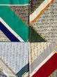 روسری سیااسکارف طرح برند کوچ مشکی سبز کرم