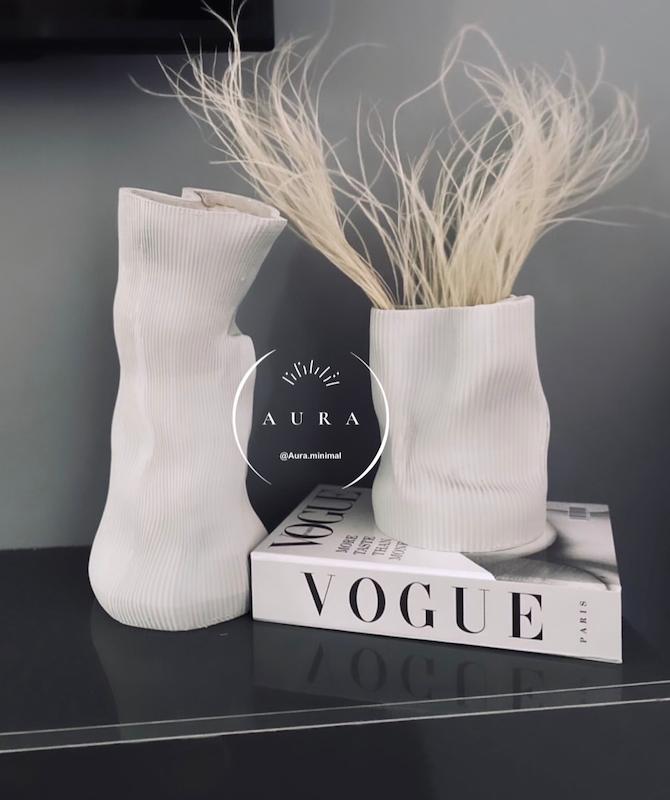 گلدان دفرمه شیاردار