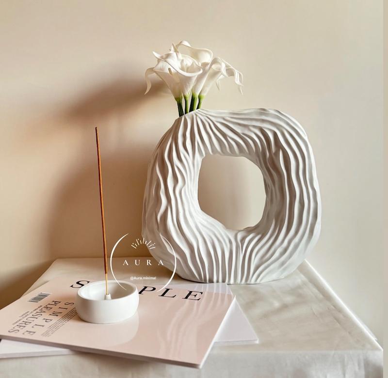 گلدان دوناتی شیاردار