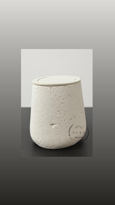 سطل درب دار تراورتن