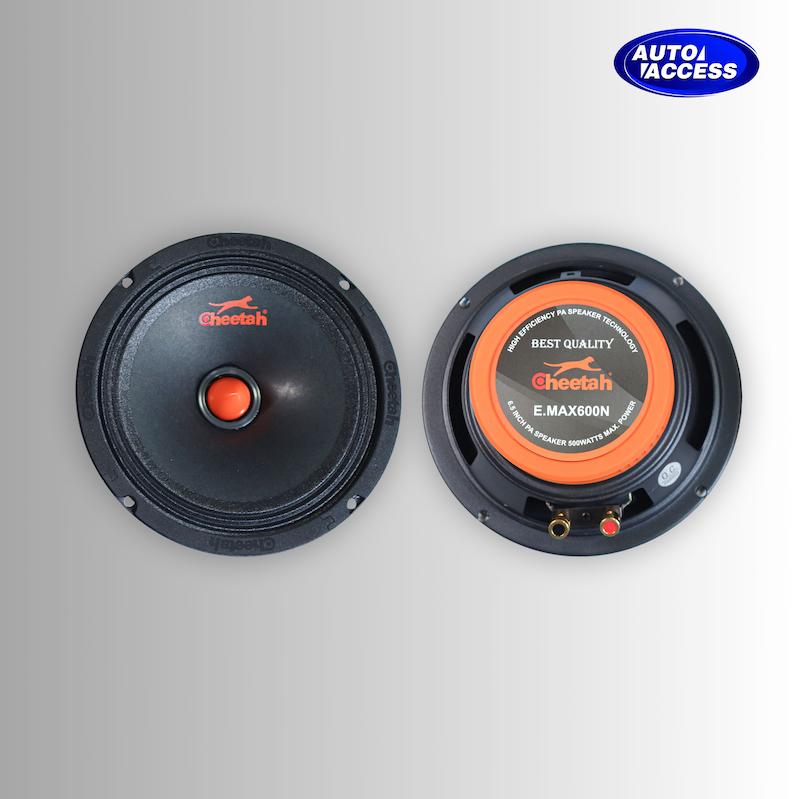 میدرنج ۶ اینچ چیتا E.MAX 600N  بلندگو میدرنج چیتا ۴۰۰ وات RMS  اسپیکر خودرو چیتا مدل 600N  میدرنج حرفه‌ای ۶ اینچ چیتا ۵۰۰ وات  بلندگوی سیستم صوتی خودرو چیتا E.MAX 600N