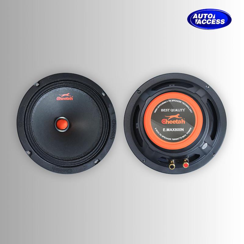 میدرنج ۸ اینچ چیتا E.MAX 800N  بلندگو میدرنج چیتا ۵۸۰ وات  اسپیکر خودرو چیتا مدل 800N  میدرنج حرفه‌ای ۸ اینچ چیتا ۷۰۰ وات  بلندگوی سیستم صوتی خودرو چیتا E.MAX 800N