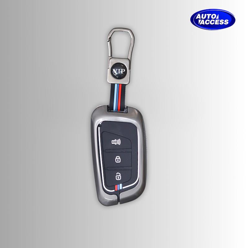 قاب ریموت فلزی طرح BMW مخصوص خودرو KMC K7  کاور فلزی لوکس ریموت KMC K7  قاب فلزی محافظ ریموت طرح BMW خودرو کی‌ام‌سی K7  نمای نزدیک از قاب ریموت فلزی BMW مخصوص K7