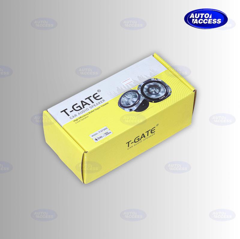 تیوتر T-Gate مدل T-ST300 پرو آدیو از اتواکسس  تیوتر حرفه‌ای T-Gate مخصوص سیستم صوتی خودرو  تیوتر T-ST300 با توان ۲۴۰ وات و ۱۲۰ وات RMS  نمای نزدیک تیوتر T-Gate پرو آدیو با نصب آسان
