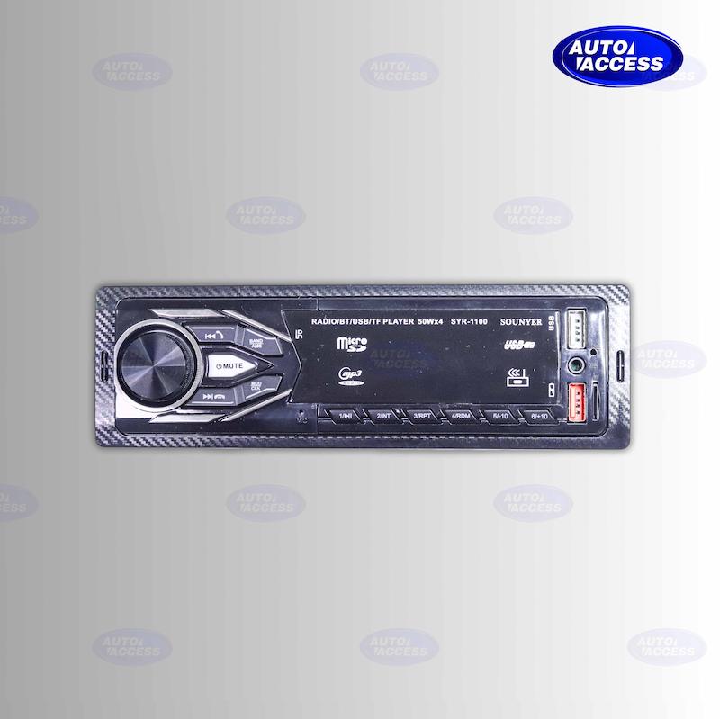 دکلس ضبط سونیور SYR-1100 car stereo sonyur SYR-1100 ضبط ماشین 4 خروجی پنل ثابت پخش خودرو اقتصادی سونیور دکلس خودرو سونیور