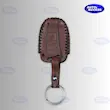 کاور ریموت سانتافه چرمی  قاب ریموت هیوندای سانتافه  Hyundai Santa Fe leather key cover  قاب ریموت چرم گاوی  محافظ ریموت خودرو