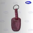کاور ریموت سانتافه چرمی  قاب ریموت هیوندای سانتافه  Hyundai Santa Fe leather key cover  قاب ریموت چرم گاوی  محافظ ریموت خودرو