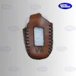 کاور ریموت PLC V8 چرمی  قاب ریموت PLC چرم طبیعی  PLC V8 leather cover  کاور ریموت چرم گاوی  محافظ ریموت لوکس
