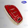 کاور ریموت شاهین  shahin key cover luxury  کاور ریموت قرمز مشکی سفید شاهین  محافظ ریموت خودرو شاهین  قاب ریموت لوکس