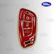 کاور ریموت شاهین  shahin key cover luxury  کاور ریموت قرمز مشکی سفید شاهین  محافظ ریموت خودرو شاهین  قاب ریموت لوکس